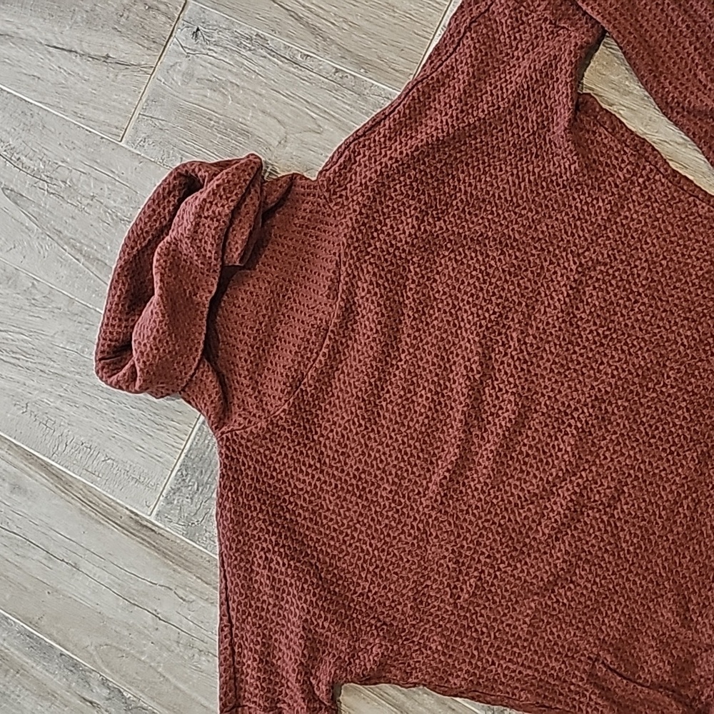 Express Turtle Neck Waffle Knit - image 2